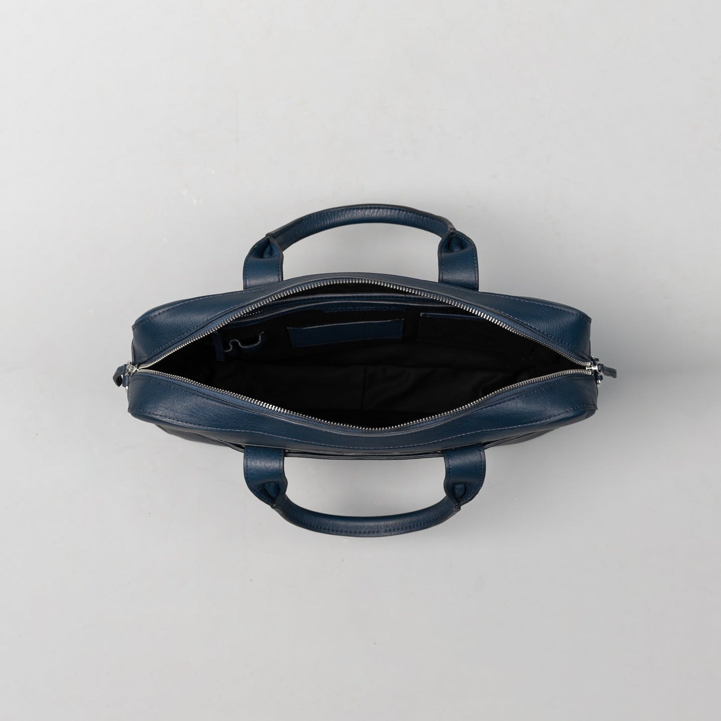 Armanivogue Blue Leather Briefcase