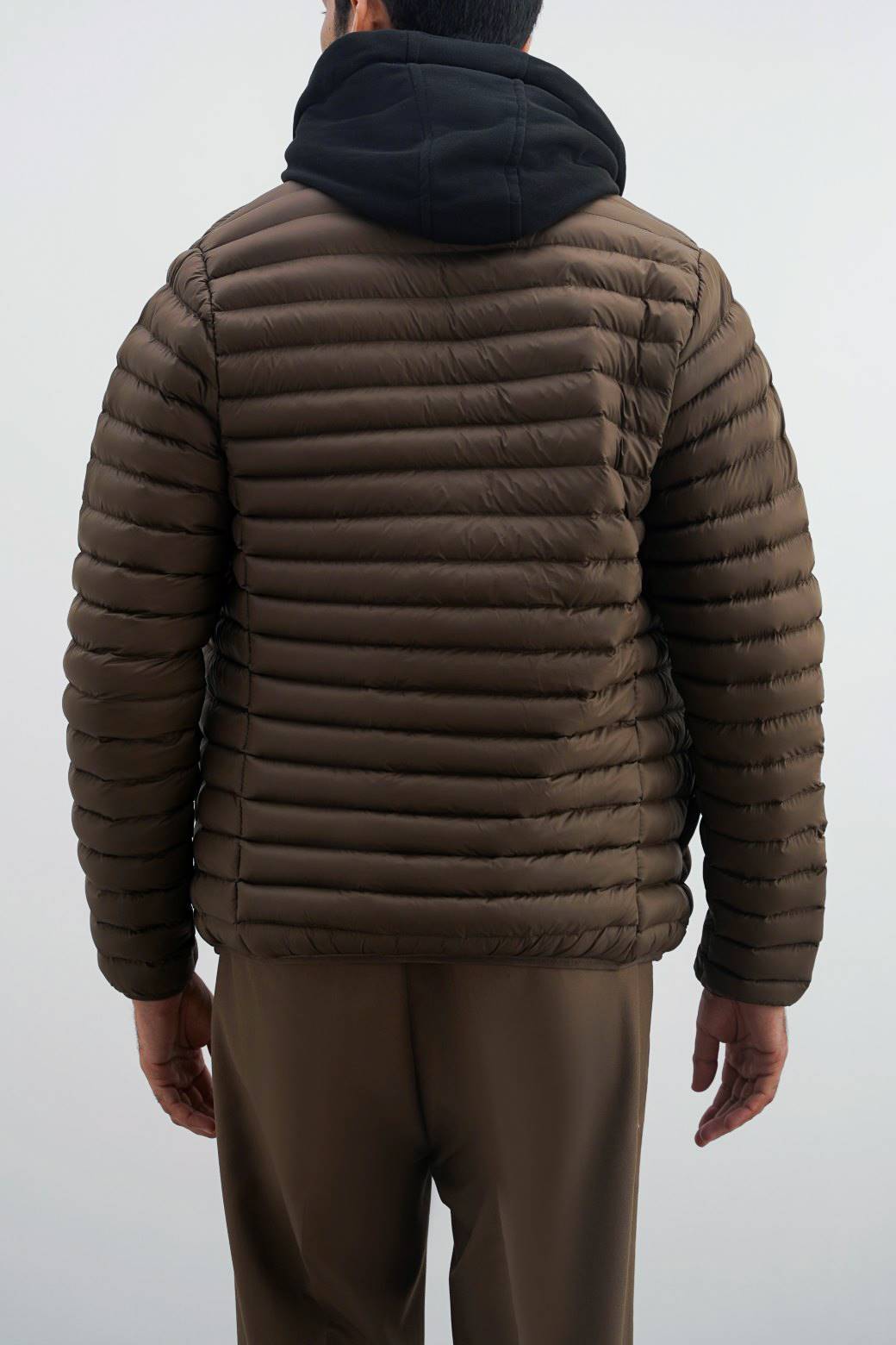 HOODED DOUBLE ZIP PUFFER