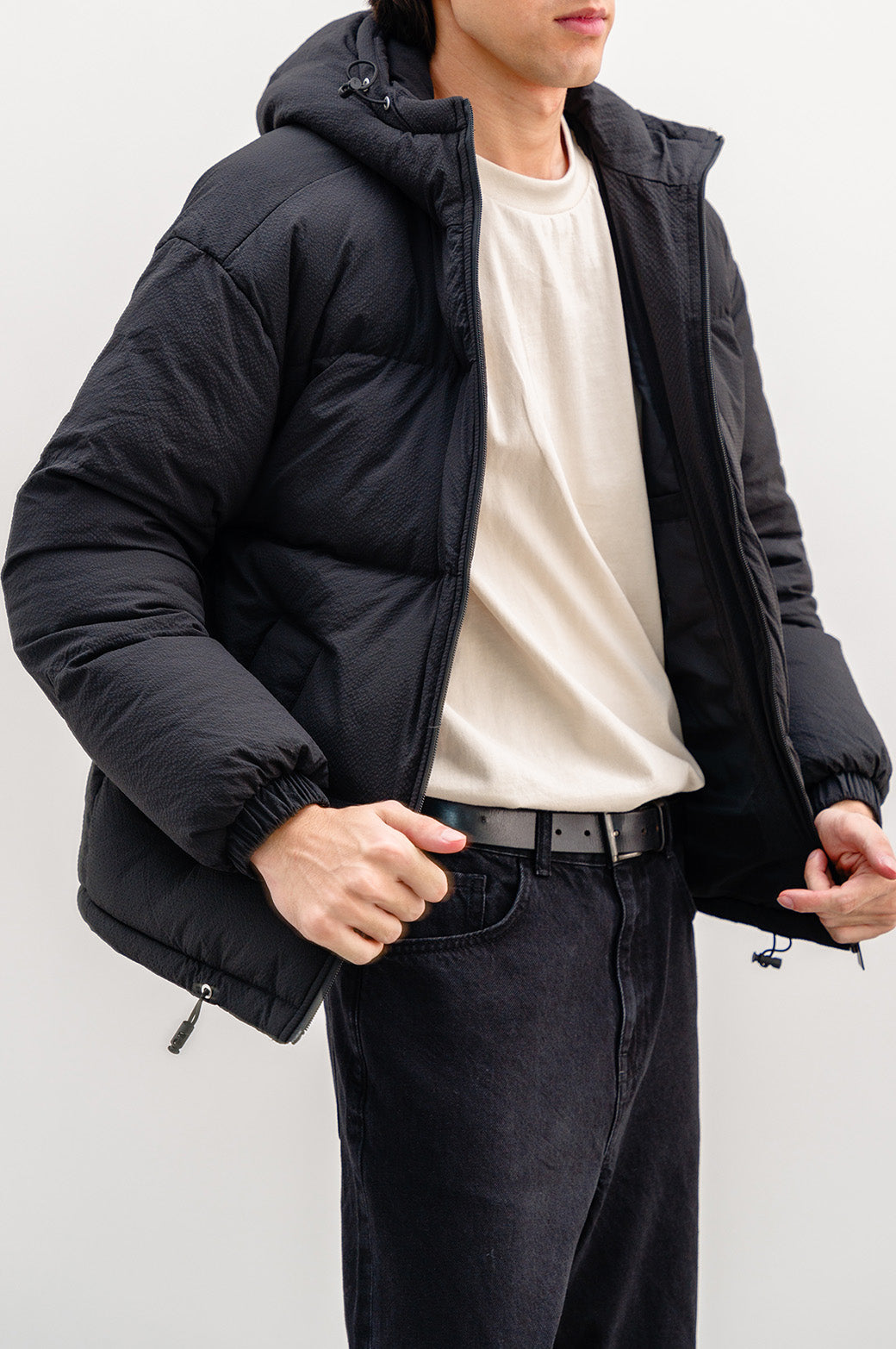SEERSUCKER PUFFER  JACKET