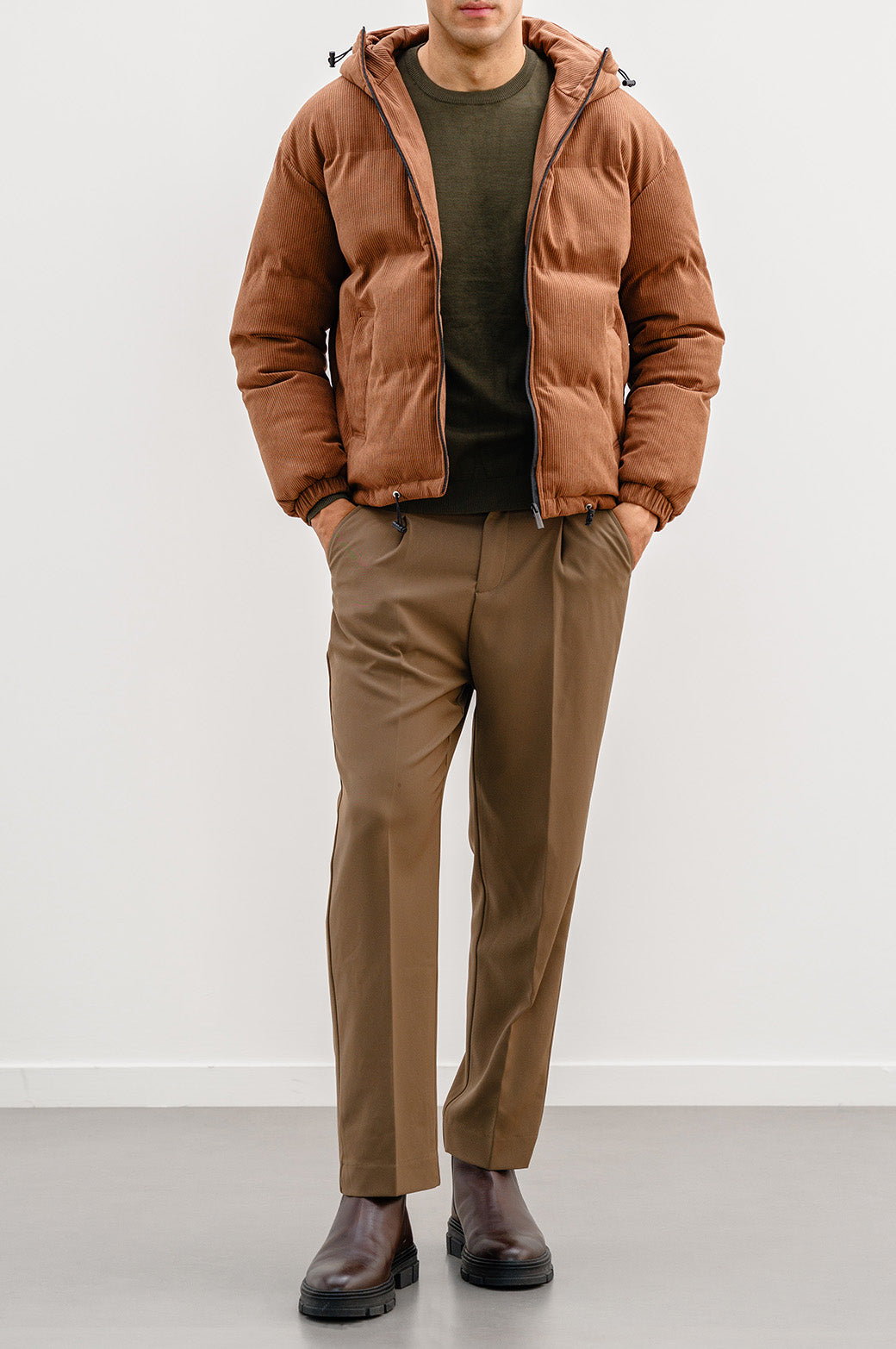 CORDUROY PUFFER JACKET