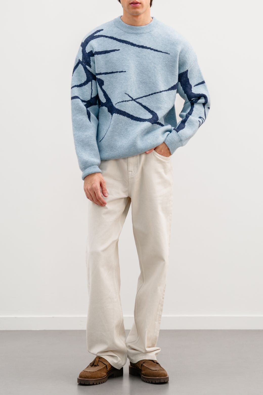 JACQUARD ABSTRACT SWEATER