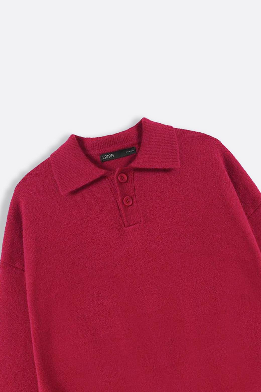 KNIT POLO SWEATER