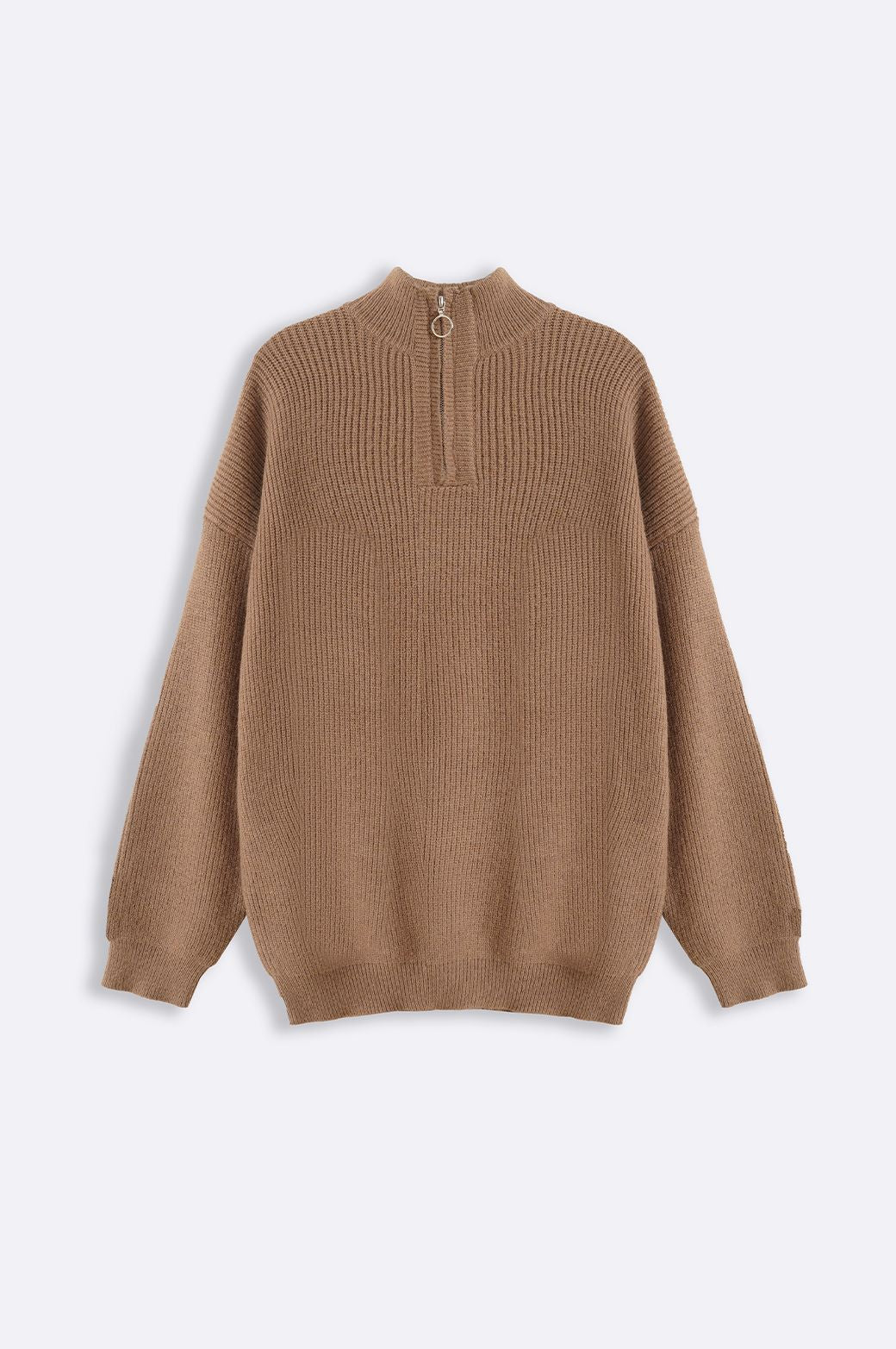 RELAXED MOCKNECK SWEATER