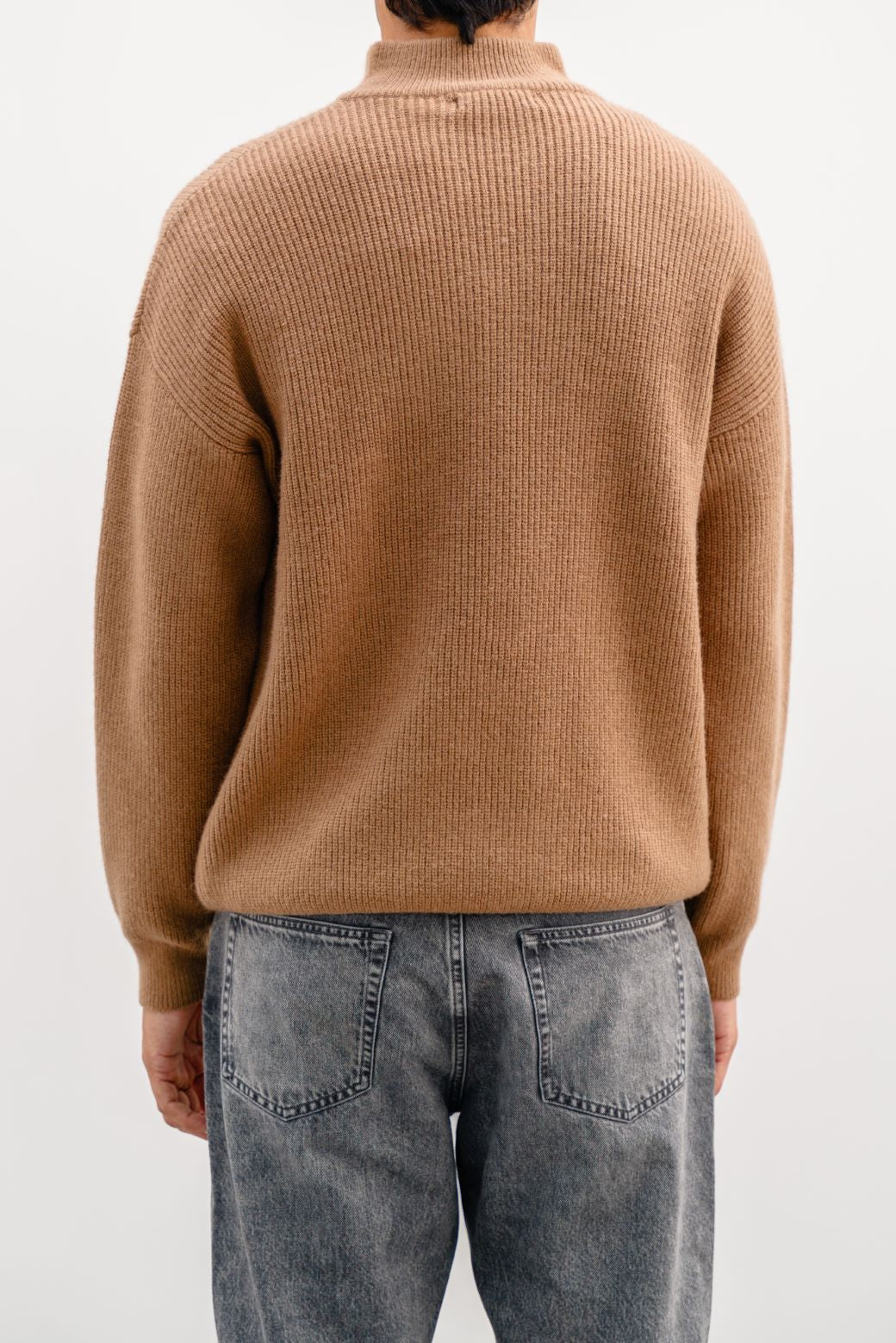 RELAXED MOCKNECK SWEATER