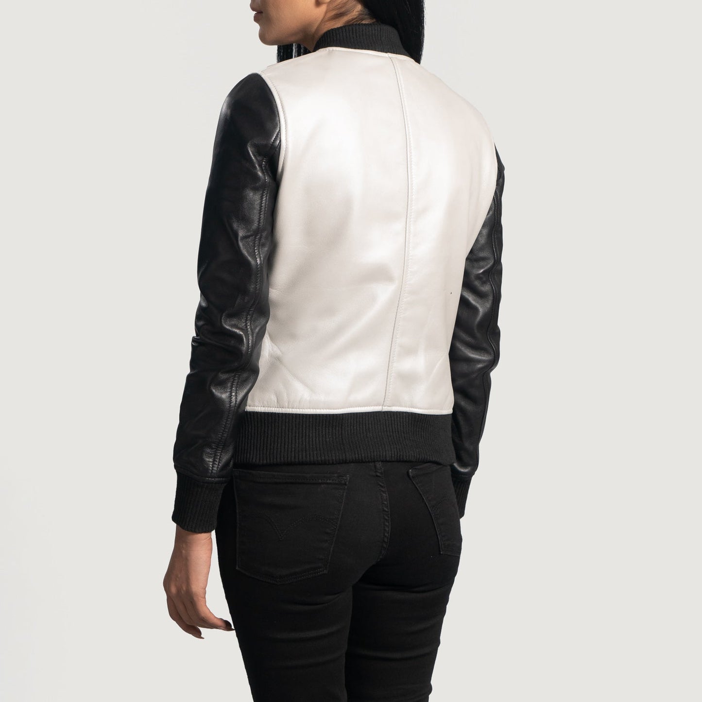Armanivogue Cole Silver Leather Bomber Jacket